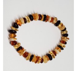 Bracelet baroque Ambre poli