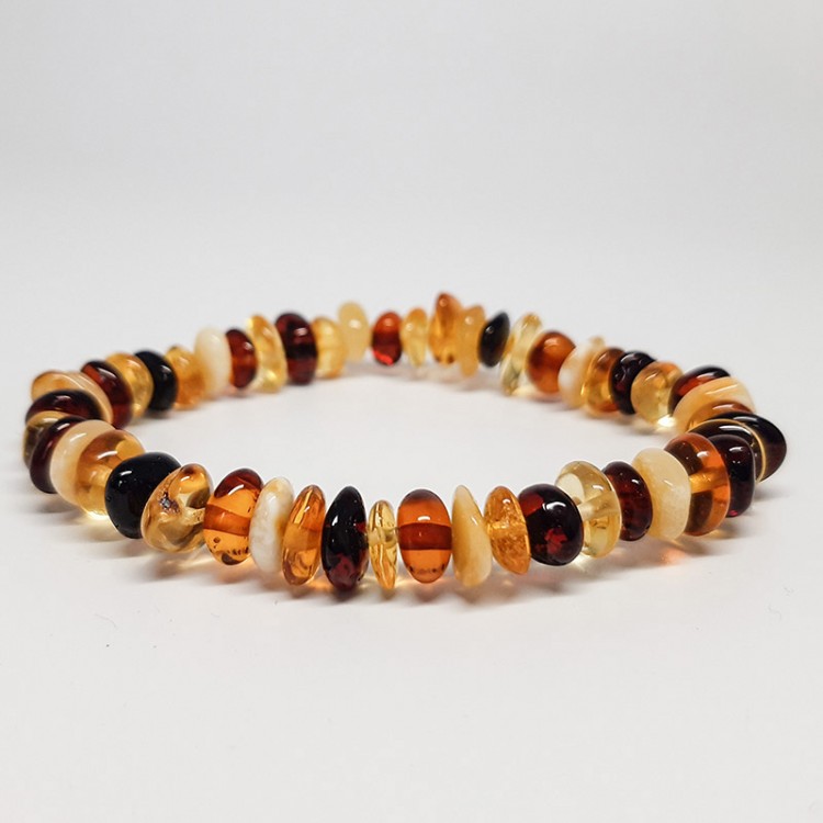 Bracelet baroque Ambre poli