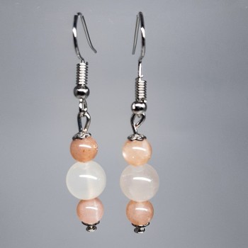 Boucles d'oreilles Pierre de Lune.