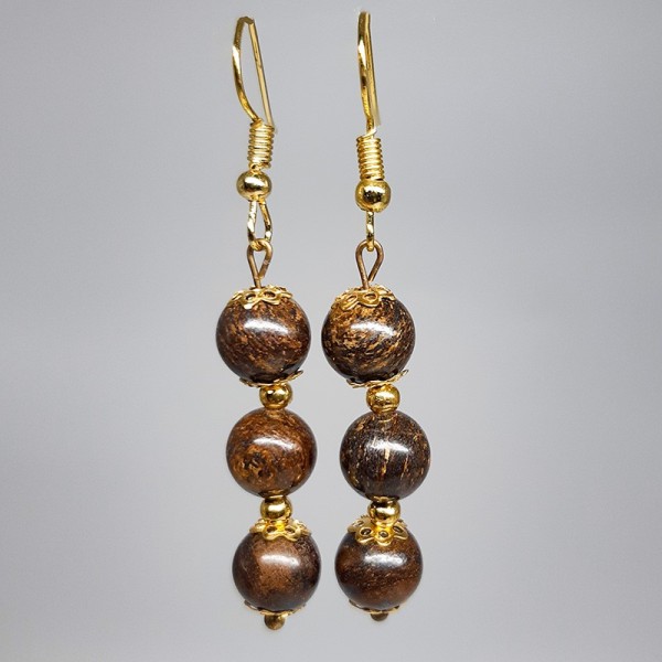 Boucles d'oreilles Bronzite.