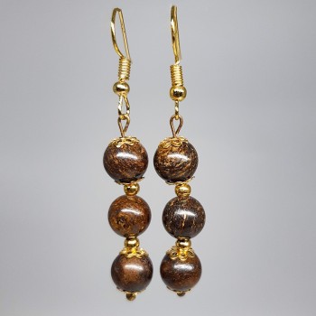 Boucles d'oreilles Bronzite.