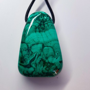 Pendentif en pierre naturelle Malachite.