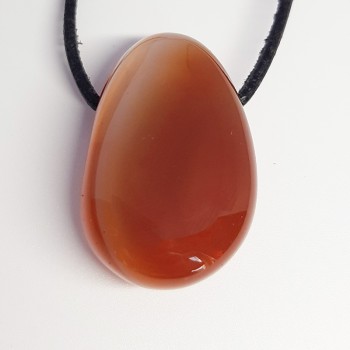 Pendentif en pierre naturelle Agate Cornaline.