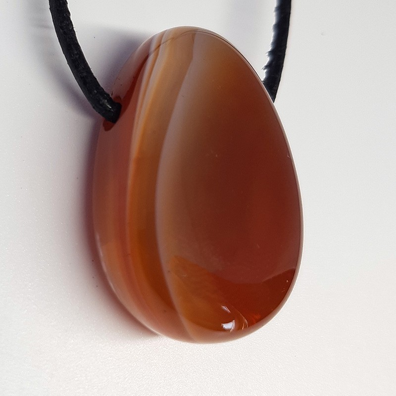 Pendentif en pierre naturelle Agate Cornaline.