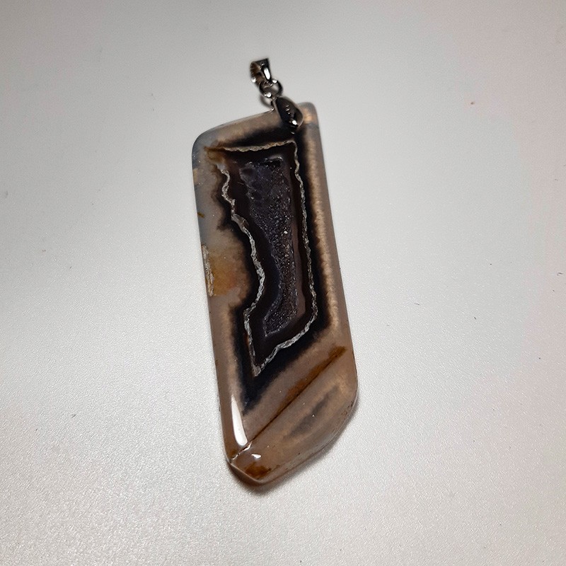 Pendentif Agate polyédrique