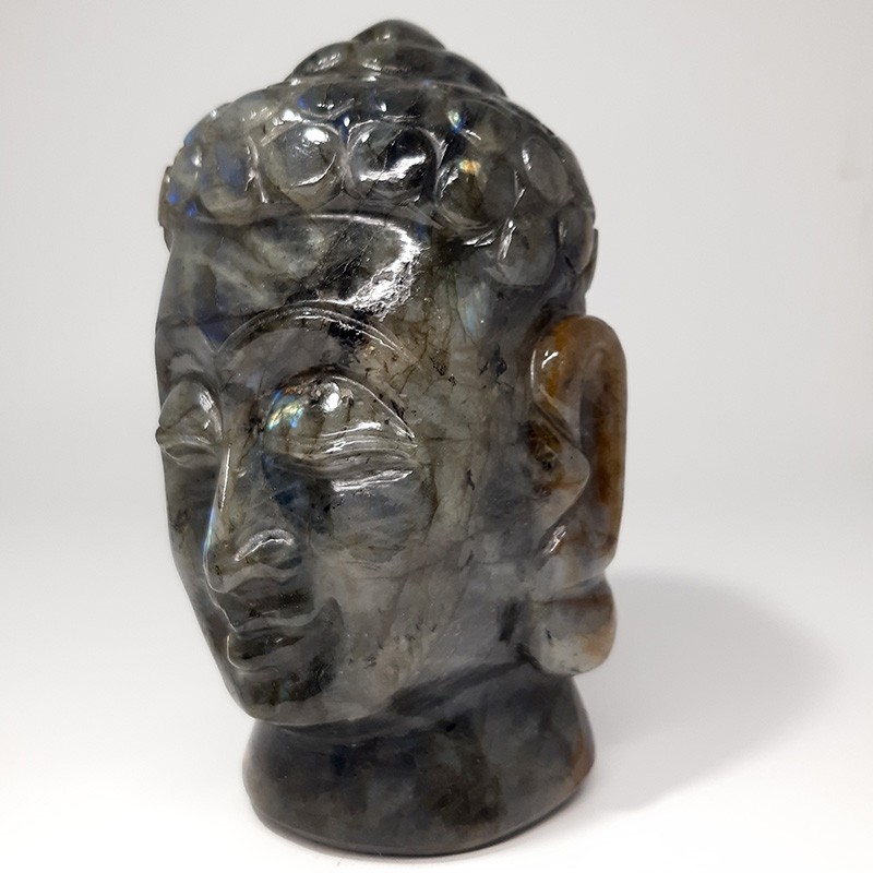 Tête de Bouddha en Labradorite (2)