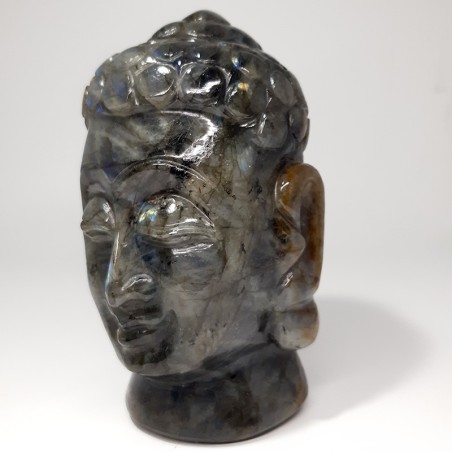 Tête de Bouddha en Labradorite (2)