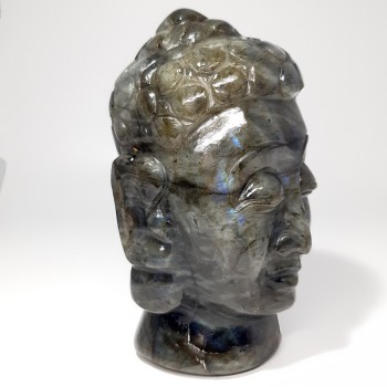 Tête de Bouddha en Labradorite (2)