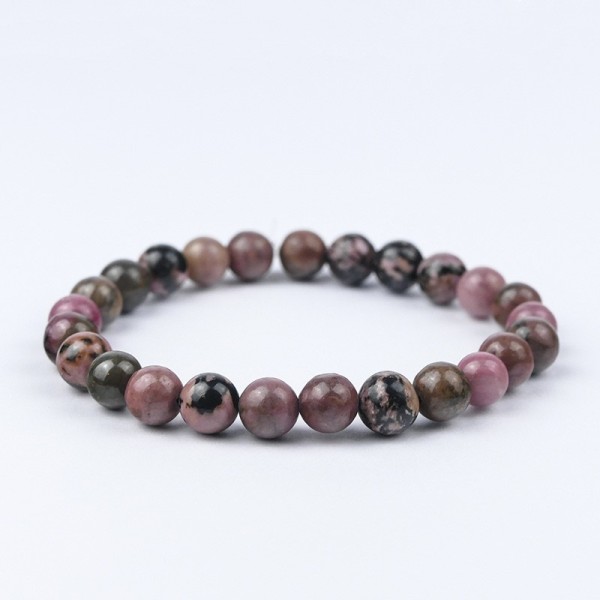 Bracelet en pierres naturelles Agate mousse.
