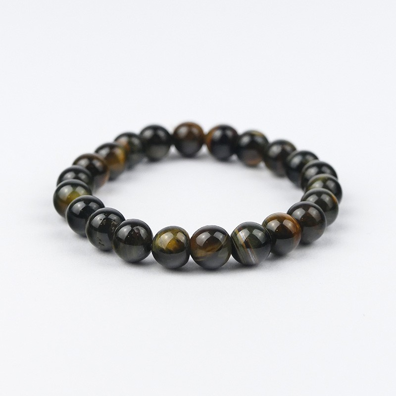 Bracelet en pierres naturelles Œil de Faucon. Bracelet en pierres naturelles Œil de Faucon.
