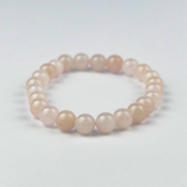 Bracelet en pierres naturelles Quartz rose.