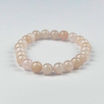 Bracelet en pierres naturelles Quartz rose.