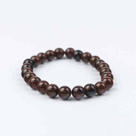 Bracelet en pierres naturelles obsidienne Mahogany.