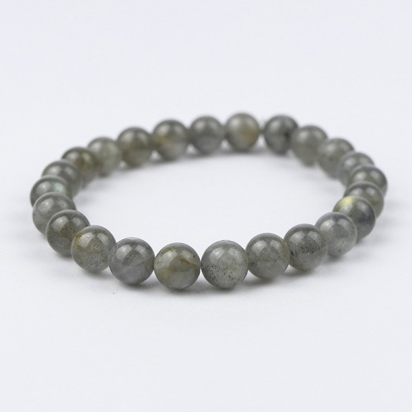 Bracelet en pierres naturelles Labradorite verte