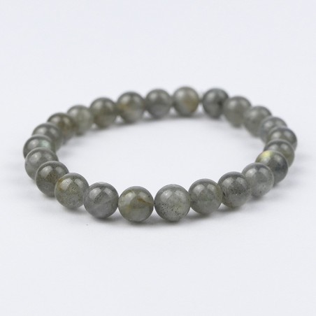 Bracelet en pierres naturelles Labradorite verte