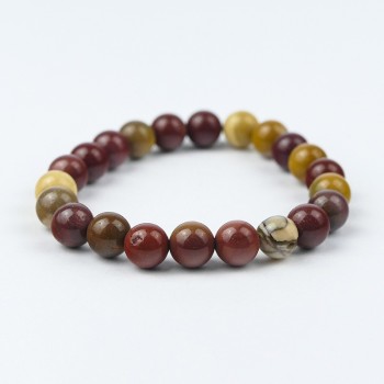 Bracelet en pierres naturelles Jaspe Mokaïte .