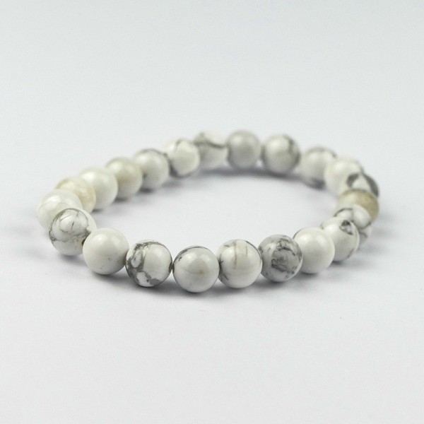 Bracelet en pierres naturelles Howlite