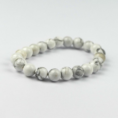 Bracelet en pierres naturelles Howlite