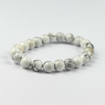 Bracelet en pierres naturelles Howlite