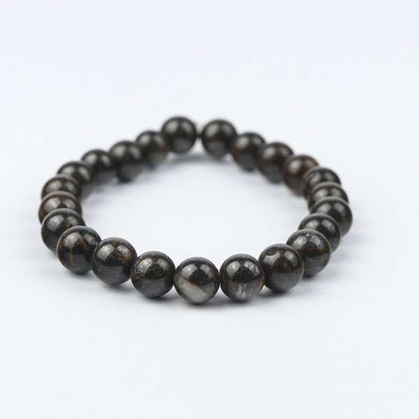 Bracelet en pierres naturelles , Bronzite.