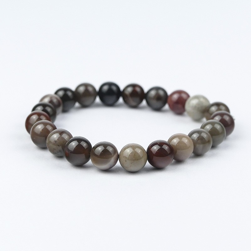 Bracelet en pierres naturelles Bois silicifié. Bracelet en pierres naturelles Bois silicifié.