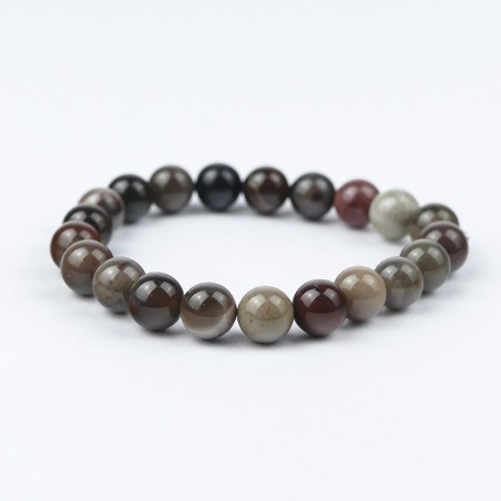 Bracelet en pierres naturelles Bois silicifié.