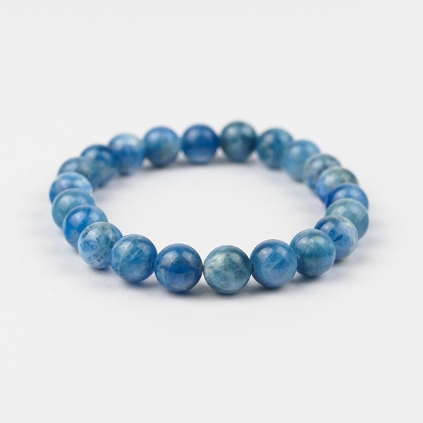 Bracelet en pierres naturelles Apatite bleue