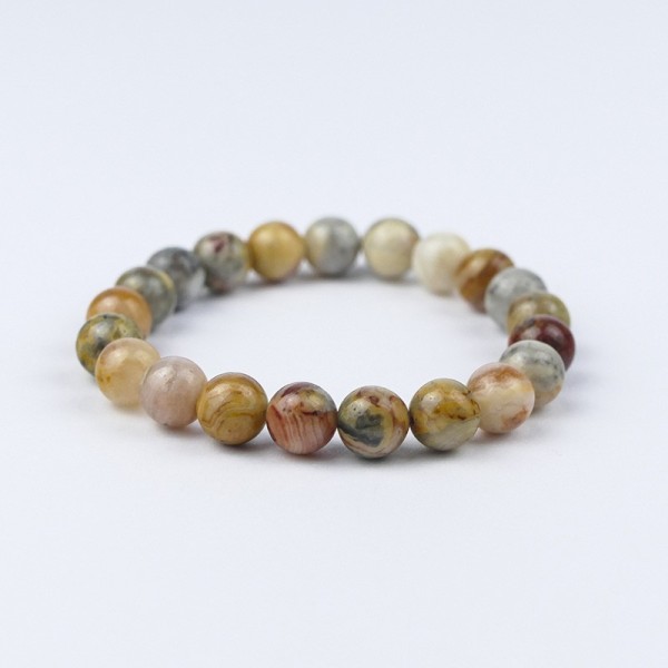 Bracelet en pierres naturelles Agate Crazy Lace
