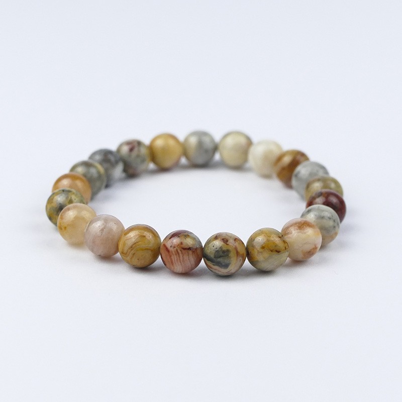 Bracelet en pierres naturelles Agate Crazy Lace Bracelet en pierres naturelles Agate Crazy Lace