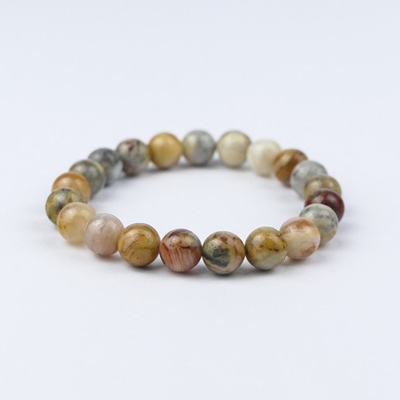 Bracelet en pierres naturelles Agate Crazy Lace