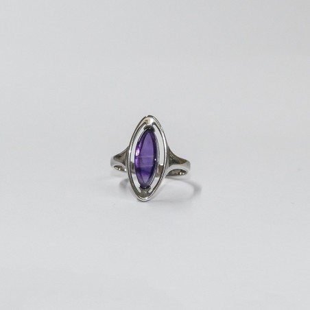 Bague Améthyste navette