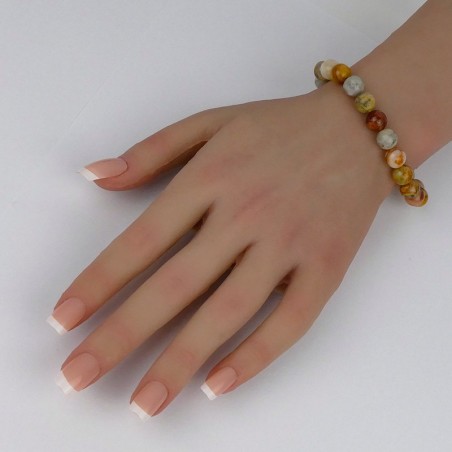 Bracelet en pierres naturelles Agate Crazy Lace