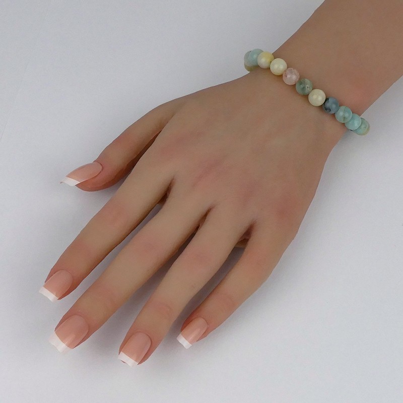 Bracelet en pierres naturelles Amazonite.