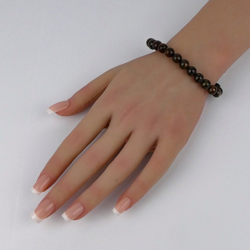 Bracelet en pierres naturelles , Bronzite.