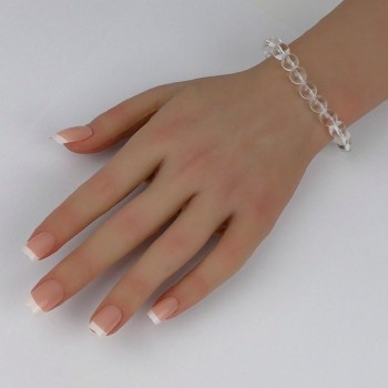 Bracelet en pierres naturelles Cristal de Roche.