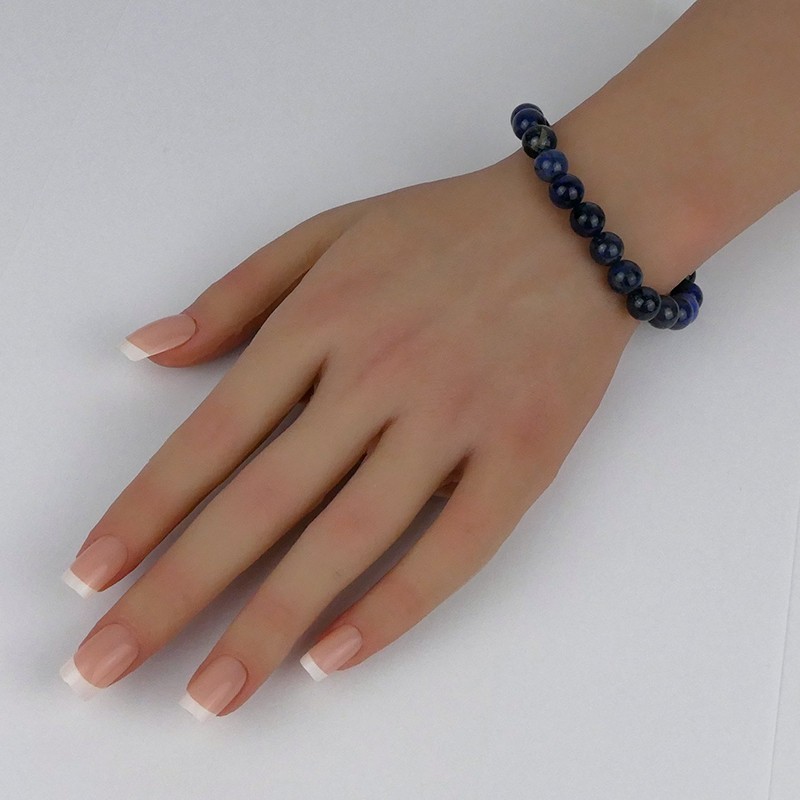 Bracelet Dumortiérite ou Aventurine bleue, Quartz bleu.