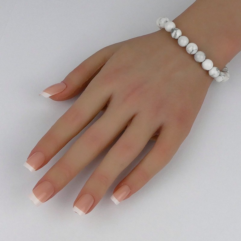 Bracelet en pierres naturelles Howlite