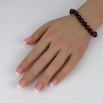 Bracelet en pierres naturelles Œil de taureau.
