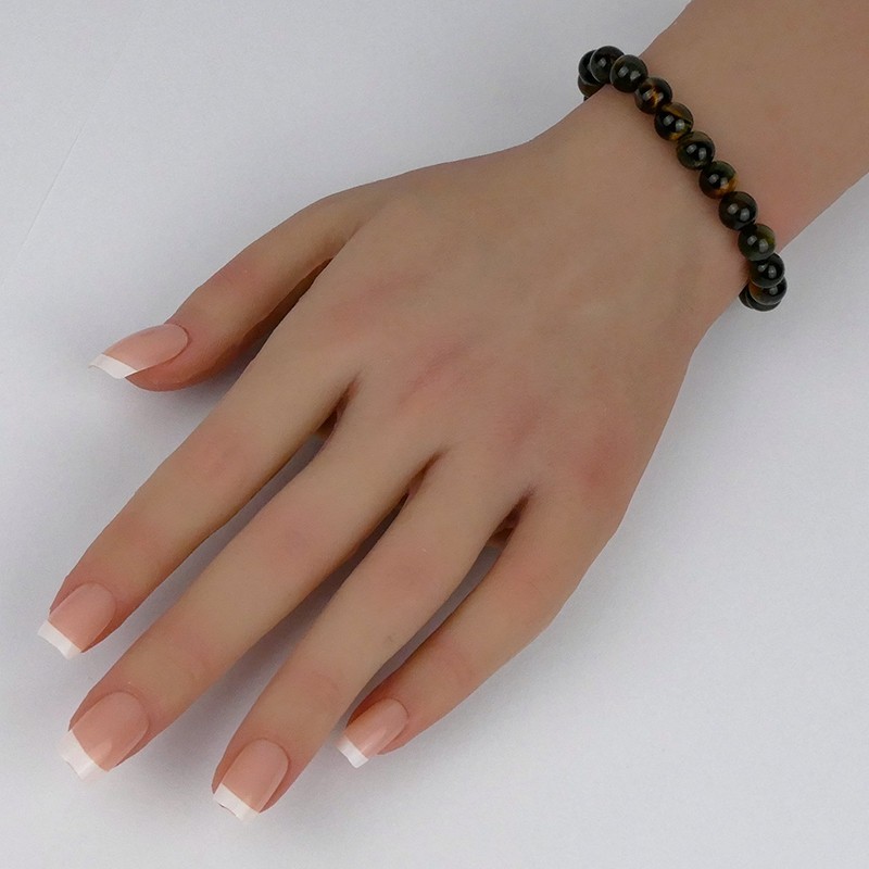 Bracelet en pierres naturelles Œil de Faucon.