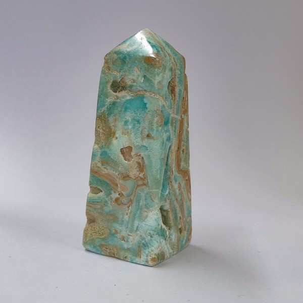 Obélisque Aragonite bleue