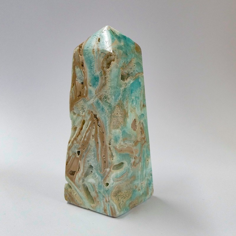 Obélisque Aragonite bleue