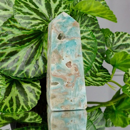 Obélisque Aragonite bleue