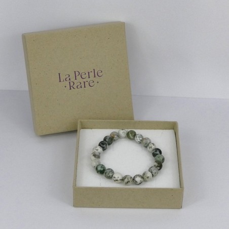 Bracelet en pierres naturelles Agate arbre.