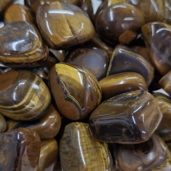 Œil de Tigre, pierre roulée.