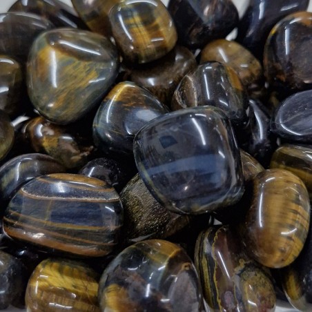 Œil de Faucon, pierre roulée.