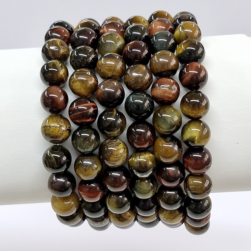 Bracelet Œil de Tigre, Taureau, Faucon.