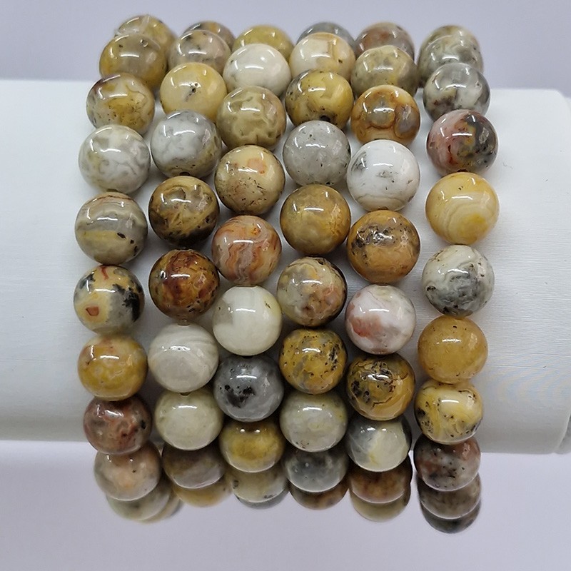Bracelet en pierres naturelles Agate Crazy Lace