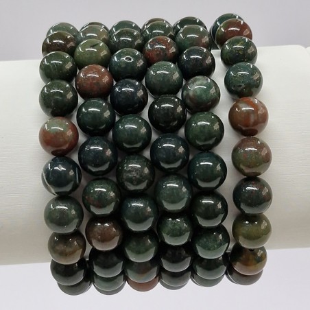 Bracelet Héliotrope ou Jaspe sanguin