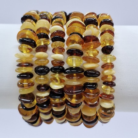 Bracelet baroque Ambre poli