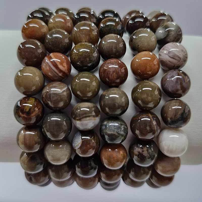 Bracelet Bois fossilisé, silicifié ou pétrifié